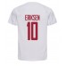 Danmark Christian Eriksen #10 Borte Drakt VM 2022 Kortermet